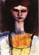 Amedeo Modigliani Bust of a Young Woman oil on canvas